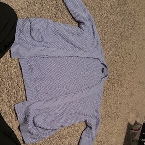 Women's Lavender Cardigan Sweater